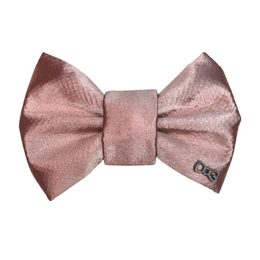 FUNKY DOG Svatební psí motýlek saténový světle růžový