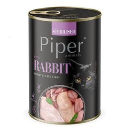 Piper NEW CAT konzerva pro sterilizované kočky s králíkem 400g