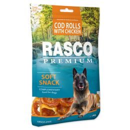 Rasco Premium Pochoutka treska obalená kuřecím rolky 80g