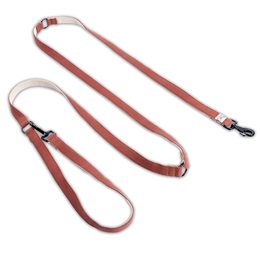 FUNKY DOG Konopné přepínací vodítko pro psa 3 m hnědé