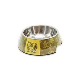 Akinu ČESKÝ LES Melaminová miska s nerez vložkou lesní zelená S 400 ml