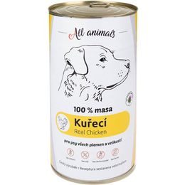 All Animals konzerva pro psy kuřecí maso mleté 1200g