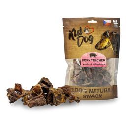 KidDog 100% Natural Snack vepřová krájená průdušnice 4 - 5 cm / 200 g