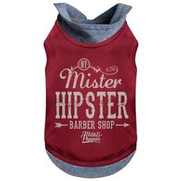 Milk&Pepper Tričko pro psa s límečkem červené 27 cm