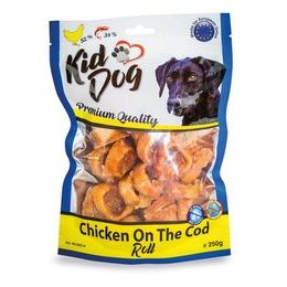 KidDog kuřecí masíčko na tresčí rolce 250 g