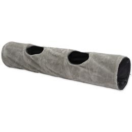 Magic Cat Tunel plyš šedý 120x24cm