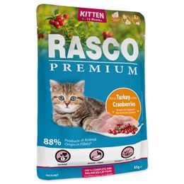 Rasco Premium Kapsička Kitten krůta s brusinkou 85g
