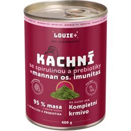 Louie konzerva pro psy kachna, spirululina, prebiotika 400g