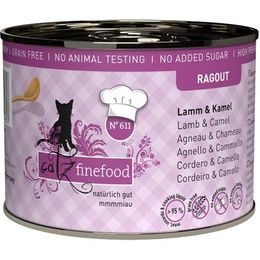 Catz finefood Konzerva CF Ragout No.611 s jehněčím a velbloudím masem 190 g