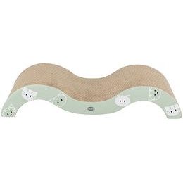 Trixie MIMI škrábací karton vlna 50 x 9 x 23 cm s catnipem šalvějová/šedá LIMITOVANÁ NABÍDKA