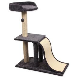 Magic Cat Odpočívadlo Diana s hračkou šedé 80x45x103cm