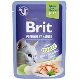Brit Premium by Nature Cat Delicate Fillets in Jelly with Trout 85 g