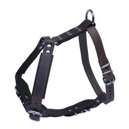 BafPet Kožený postroj JAGO s náprsenkou hnědá