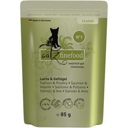Catz finefood Kapsička CF No.5 s lososem a drůbežím masem 85 g