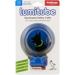 Red Dingo Obojek Lumitube S-L 15-80 cm modrý BEZ BATERIE