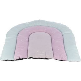 Trixie JUNIOR patchwork polštář DUHA 68x62cm mátová/lila růžová velur
