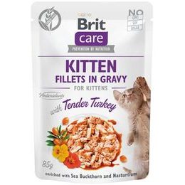Brit Care Cat kapsička Kitten - Fillets in Gravy with Tender Turkey 85 g