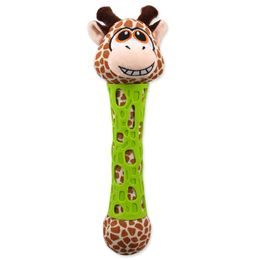 BeFun Hračka žirafa plyšová s TPR gumou pro štěně 39cm