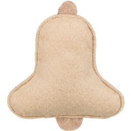 Trixie Vánoční zvoneček s catnipem 9.5 cm filc béžová