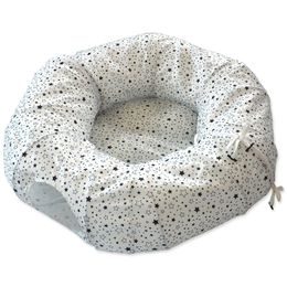 Magic Cat Tunel spojený zipem s polštářkem bílý100x100x25cm