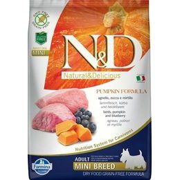 N&D PUMPKIN Dog GF Lamb & Blueberry Adult Mini 7 kg