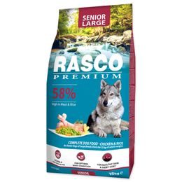 Rasco Premium Krmivo Senior Large kuře s rýží 15kg