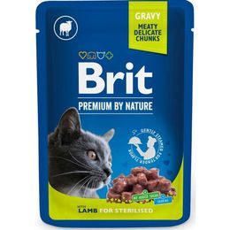 Brit premium Cat kapsička Lamb for Sterilised 100 g