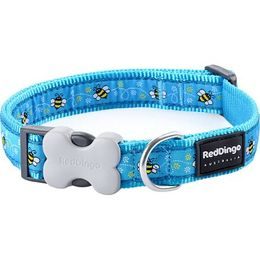 Red Dingo Obojek 12 mm x 20-32 cm Bumble Bee Turquoise