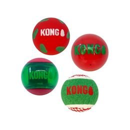Kong Hračka guma vánoční Occasions Balls 4ks M