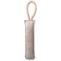 Dog fantasy Hračka Dura-fused obušek pískací, kůže a juta 38cm