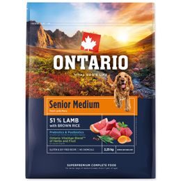 Ontario Krmivo Senior Medium Lamb & Brown Rice 2,25kg