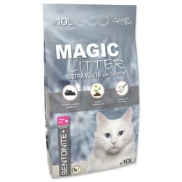 Magic Cat Kočkolit Magic Litter Bentonite Ultra White with Carbon 10L/9kg