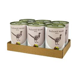 BOHEMIA 6x Bažantí maso ve vlastní šťávě 400g