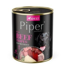 Piper NEW s hovězími žaludky a červenou řepou konzerva pro psy 800 g