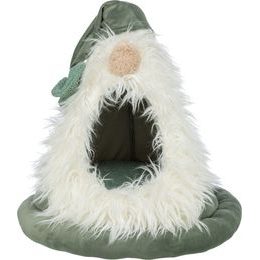 TRIXIE Xmas Bed Dwarf vánoční sametová kukaň Skřítek ø 45 × 47 cm šalvějová