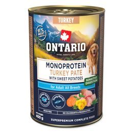 Ontario Konzerva Adult monoprotein krůtí pate s batáty 400g