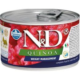 N&D QUINOA Dog konzerva Weight Management Lamb & Broccoli Mini 140 g