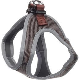 Flamingo Postroj textil Herbert tmavě hnědý M