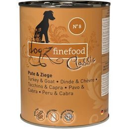 Dogz finefood Konzerva No.8 s krůtím a kozím masem 400 g