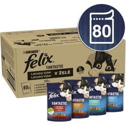Felix Cat kapsička Fantastic Multipack masový výběr v želé 80x85 g