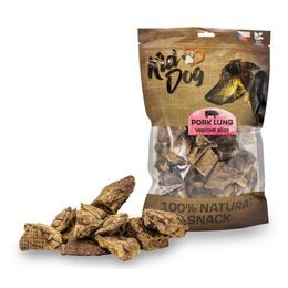 KidDog 100% Natural Snack vepřové plíce 4 - 6 cm / 200 g