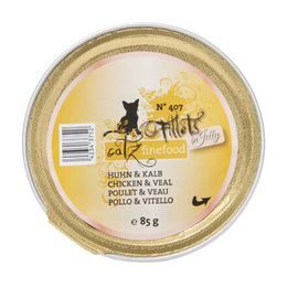 Catz finefood CF Fillets No.407 kuřecí a telecí maso 85 g
