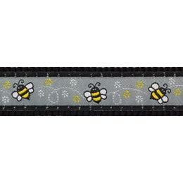 Red Dingo Vodítko přepínací 12 mm x 2 m Bumble Bee Black