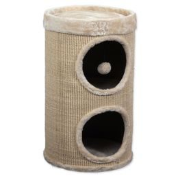 Magic Cat Odpočívadlo Emma s hračkou béžové 36x36x60cm