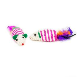 Akinu Myšky sisal hračka pro kočky 2 ks