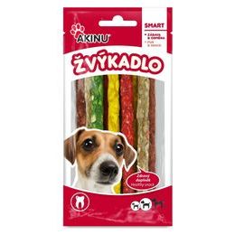 Akinu Plátky pamlsek pro psy vícebarevné žvýkací 12,5 cm 9 ks