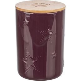 TRIXIE Xmas Snack Jar vánoční zásobník ø 13 × 19 cm keramika bordó