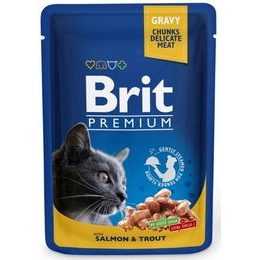 Brit Premium Cat kapsička -Gravy Salmon & Trout 100 g