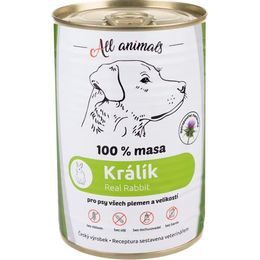 All Animals konzerva pro psy králík mletý 400g