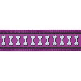 Red Dingo Vodítko přepínací 25 mm x 2 m Bones Rfx Fialová